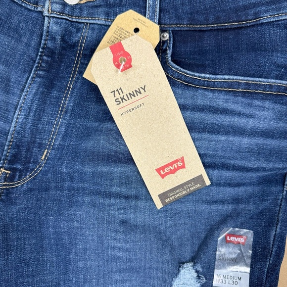 LEVI’S 711 DECONSTRUCTED SKINNY JEANS - Picture 7 of 10